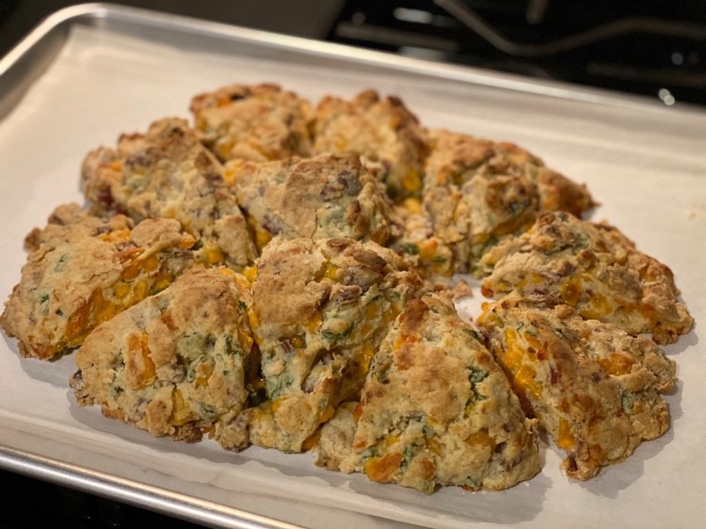 Bacon-Cheddar-Chive Scones