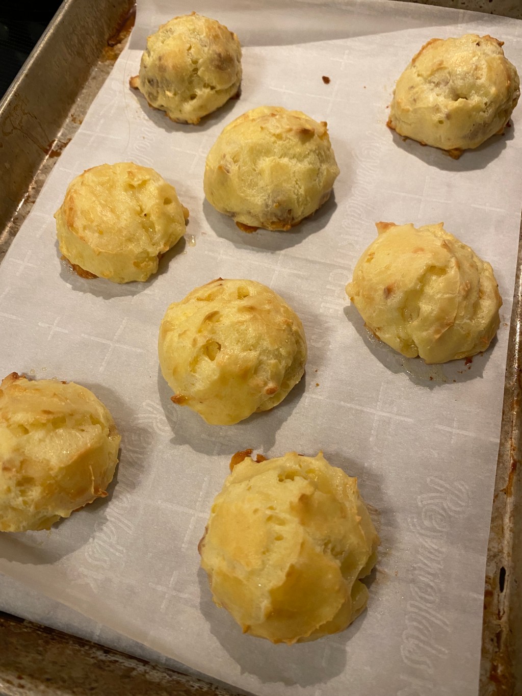 12 Days of Christmas Baking- Pastry Edition                Day 3: Cheese&nbsp;Gougeres