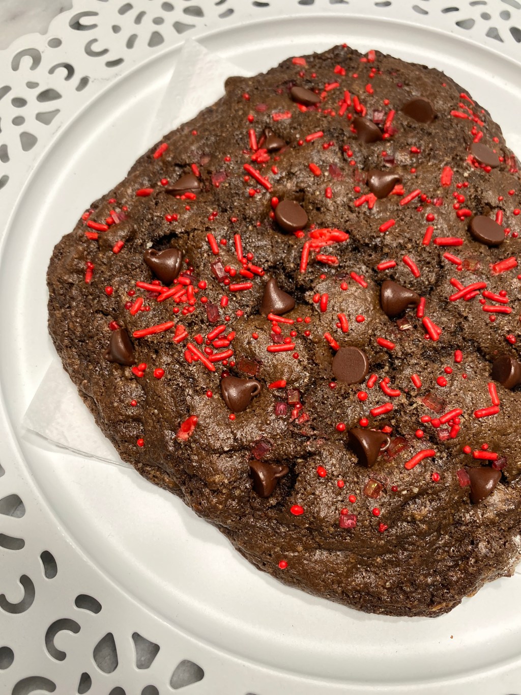 1 Giant Double Chocolate Cookie