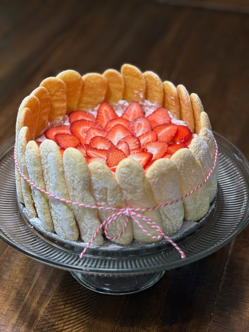 Strawberry Charlotte Cake